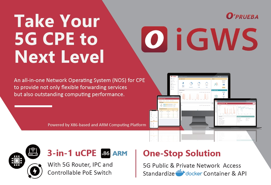 O’PRUEBA Launched iGWS 1.0 Release for 5G CPE/FWA Products in Q1 2023