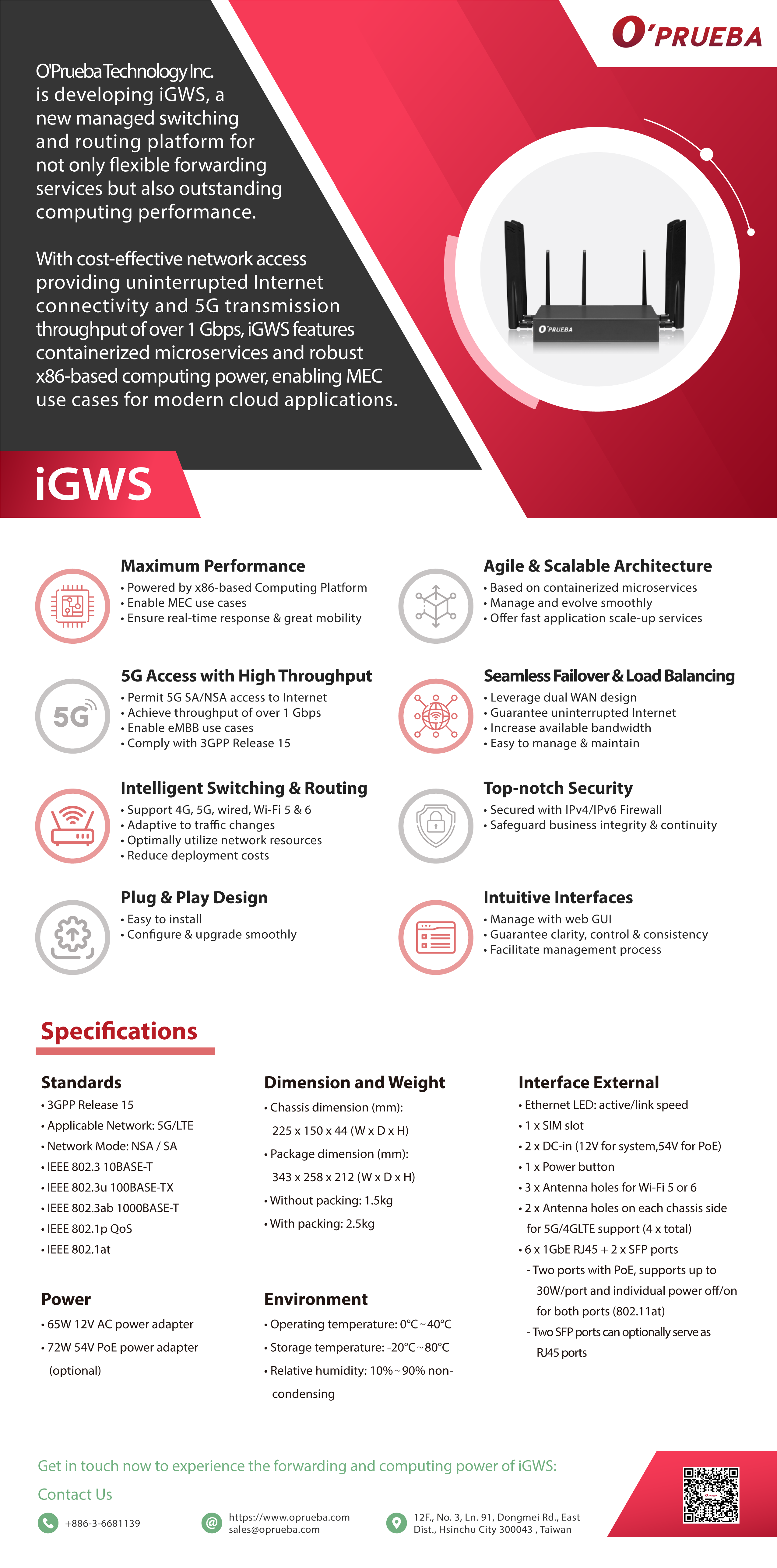 iGWS showcases O’Prueba’s 5G forwarding and computing sophistication